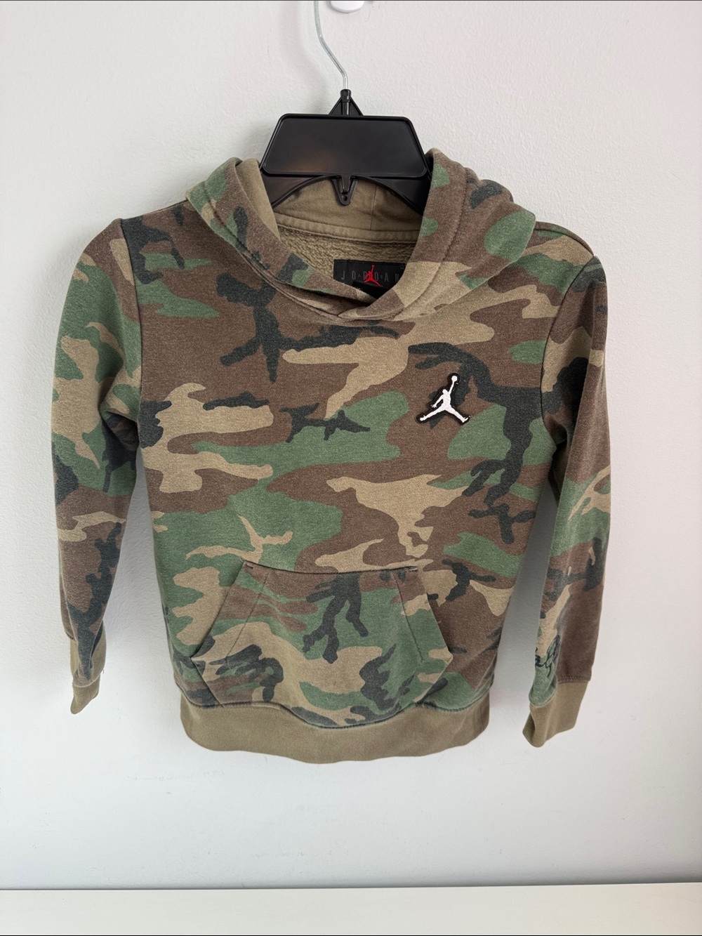Jordan Kids Camo Hoodie - Green, Brown